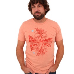 Slow Loris Reflection Unisex T-Shirt - Heather Sunset