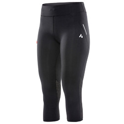 Aussie Grit Flint Womens 3/4 Running Tights - Black/Marine