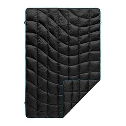 Rumpl The Down Puffy Blanket - Black/Cyan - 1P