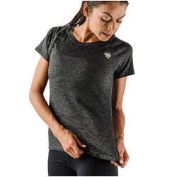 Rabbit EZ Womens Short Sleeve Running T-Shirt - Black Charcoal
