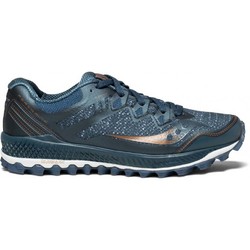 Saucony Peregrine 8 Womens Trail Running Shoes - Blue/Denim/Copper