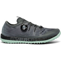 Saucony Switchback ISO Womens Trail Running Shoes - Grey/Mint