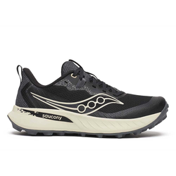 Saucony Peregrine 15 Womens Wide Trail Running Shoes - Black/Pearl