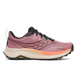 Saucony Peregrine 16 Womens Trail Running Shoes - Mauve/Salmon