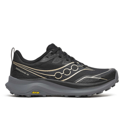 Saucony Peregrine 16 Womens Wide Trail Running Shoes - Black/Carbon