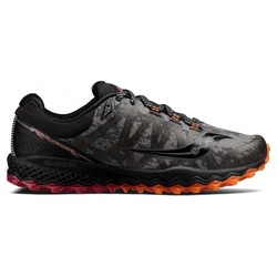Saucony Peregrine 7 Runshield Mens Trail Running Shoes-Black/Red