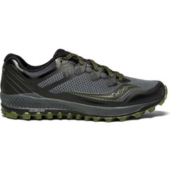 Saucony Peregrine 8 Mens Trail Running Shoes - Grey/Black/Green