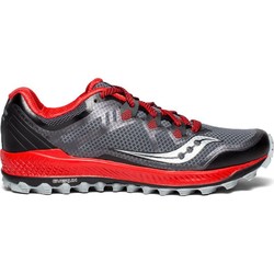 Saucony Peregrine 8 Mens Trail Running Shoes - Black/Red