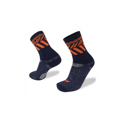 Wilderness Wear Overland Hiker Socks - Navy/Orange