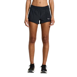 Saucony Outpace 3in Womens Running Shorts - Black