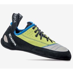 Scarpa Velocity L Mens Leather Rock Climbing Shoes - Lt Gry/Lim
