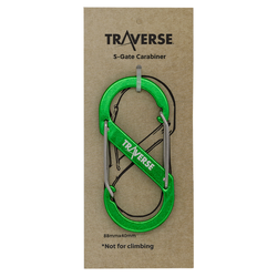 Traverse Accessory S-Biner - 88mm - Green
