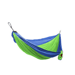 Grand Trunk Single Parachute Nylon Hammock - Lime Green/Blue