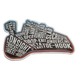 Climb Culture Glossary Shoe Sticker
