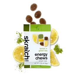 Skratch Labs Energy Chew Sport Fuel - Single Pouch - Lemon & Green Tea