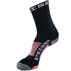 Steigen Black Unisex 3/4 Length Running Socks