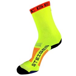 Steigen Unisex Running Socks - Fluro Yellow - OSFA
