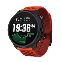 Suunto Race 2 AMOLED GPS Stainless Steel Performance Watch - Coral Orange
