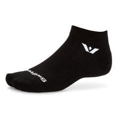Swiftwick Aspire Unisex Ankle Running Socks - Circuit Black