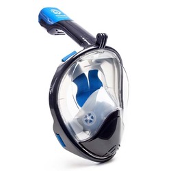 Wildhorn Seaview 180 Panoramic Full Face Snorkel Mask - Navy Blue