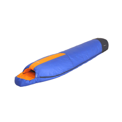 One Planet Sonder -10M/-4F Unisex Down Sleeping Bag -  Regular - RHZ - Blue/Mango