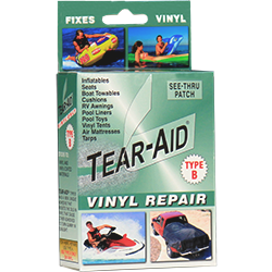 Tear-Aid Tear Repair Type B Vinyl See-Thru Fabric Patch