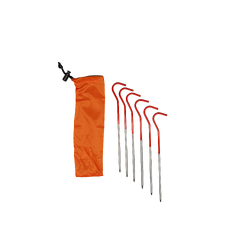 Traverse Ultralight Titanium Hook Tent Pegs - 6 Pack