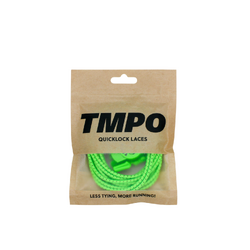 TMPO Quicklock Laces - Neon Green/Black Striped
