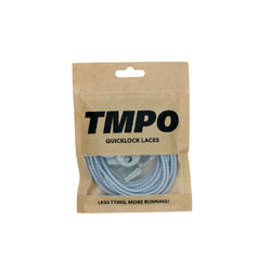 TMPO Quicklock Laces - Grey/White Striped