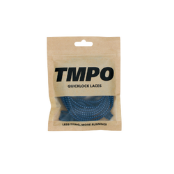 TMPO Quicklock Laces - Navy Blue/White Striped