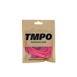 TMPO Quicklock Laces - Hot Pink/White Striped