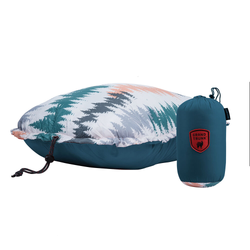 Grand Trunk Puffy Adjustable Travel Inflatable Pillow - Peacock Green