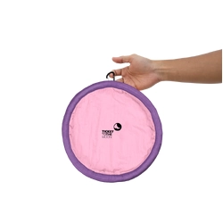 Ticket to the Moon Foldable Pocket Frisbee - 26cm - Purple/Pink/Green