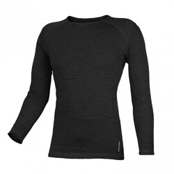 Wilderness Wear Merinofusion Light 160 Men's Long Sleeve Tee - Fusion Black