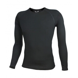 Wilderness Wear Merino Mid 195 Men's Long Sleeve Crew - Black
