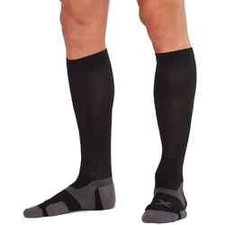 2XU Vectr Cushion Unisex Knee High Compression Socks - Black/Titanium