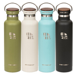 Earthwell Woodie 22oz/650ml Vacuum Bottle - Walnut Cap