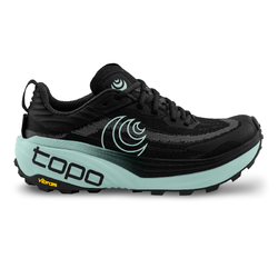 Topo Vista Womens Trail Running Shoes - Black/Mint