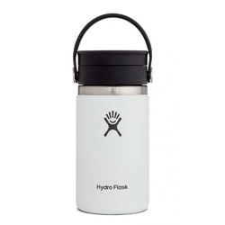 Hydro Flask Wide Mouth Coffee Cup w/ Flex Sip Lid - 12oz/354ml - White