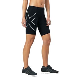 2XU Womens Compression Shorts - Black/Silver