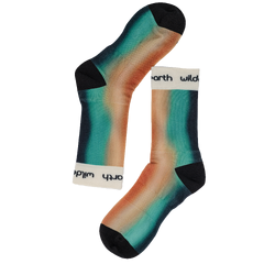 Wild Earth Wild and Free Performance Running Crew Socks - Blue