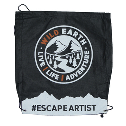 Wild Earth Eco Drawstring Bag - Black