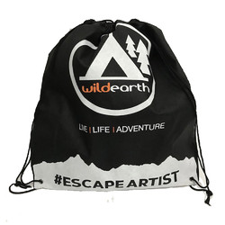 Escape Artist Eco Drawstring Backpack - Black