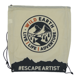 Wild Earth Eco Drawstring Bag - Cream