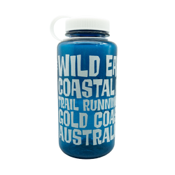 Traverse Wide Mouth Water Bottle - 1L - Wild Earth Coastal High - Coastal Blue