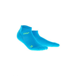 CEP Dynamic+ Ultralight Low-Cut Mens Compression Socks - Electric Blue/Green