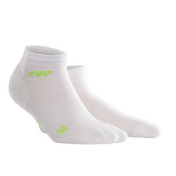 CEP Dynamic+ Mens Ultralight Low-Cut Compression Socks - White/Green