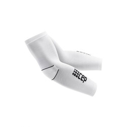CEP Unisex Compression Arm Sleeves - White/Black