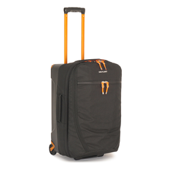 One Planet Wheelie Big 80L Wheeled Travel Luggage - Black/Orange