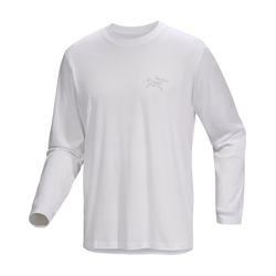 Arcteryx Kragg Supima Cotton Mens Long Sleeve T-Shirt - White Light